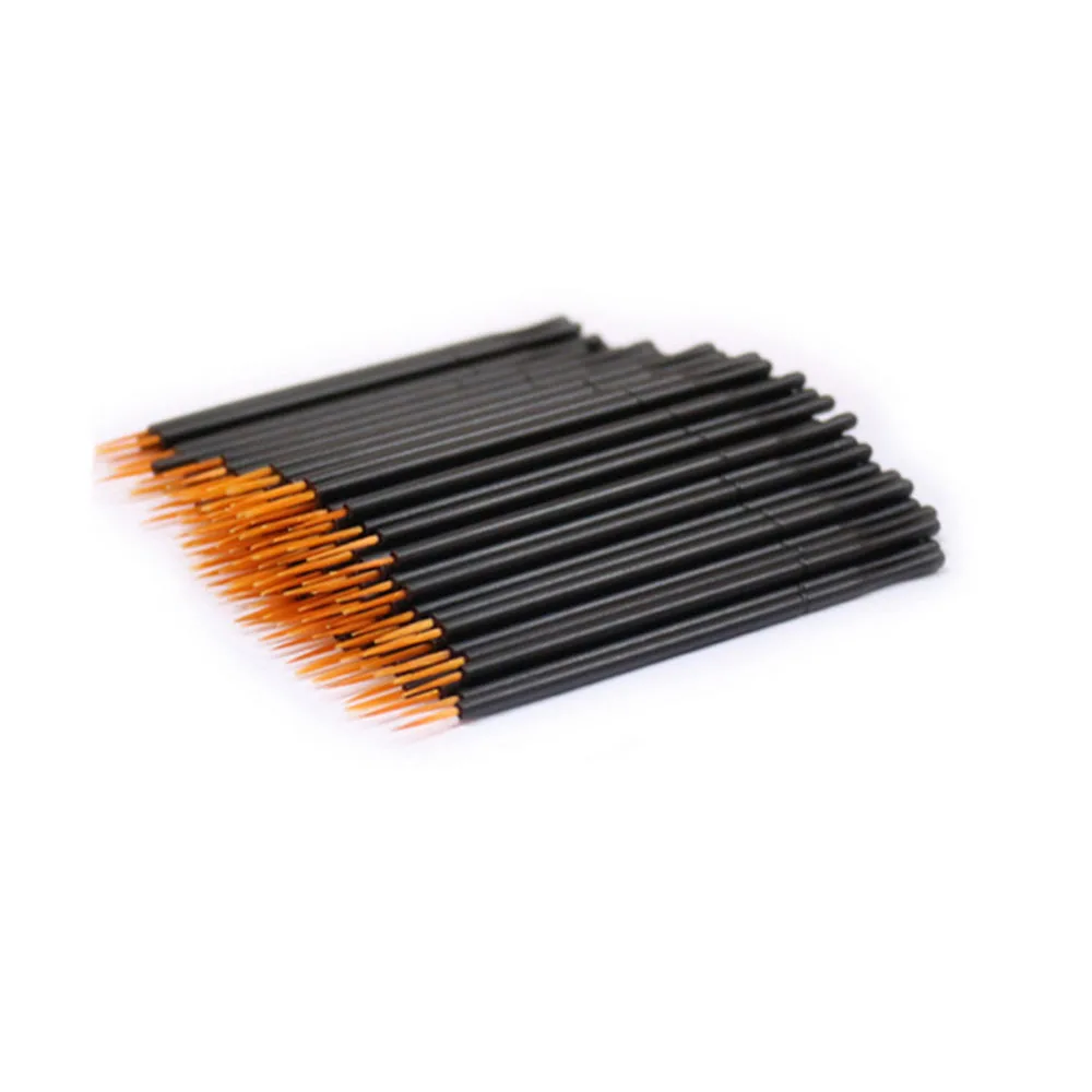 

50 Pcs Disposable Eyeliner Brushes Individual Applicator Superfine Fibre Swab Eye Liner Liquid Wand Eye Liner Professional Brush