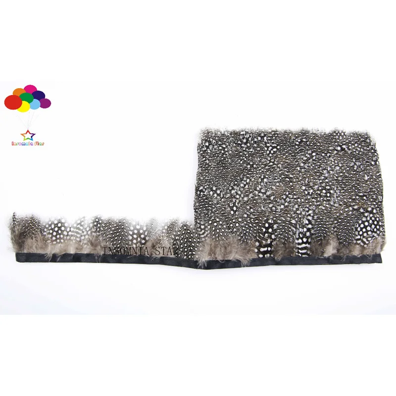 

10 yards high quality pearl pheasant feather trim gray cloth sideband 4-6cm wide for skirt wedding dress party DIY crafts