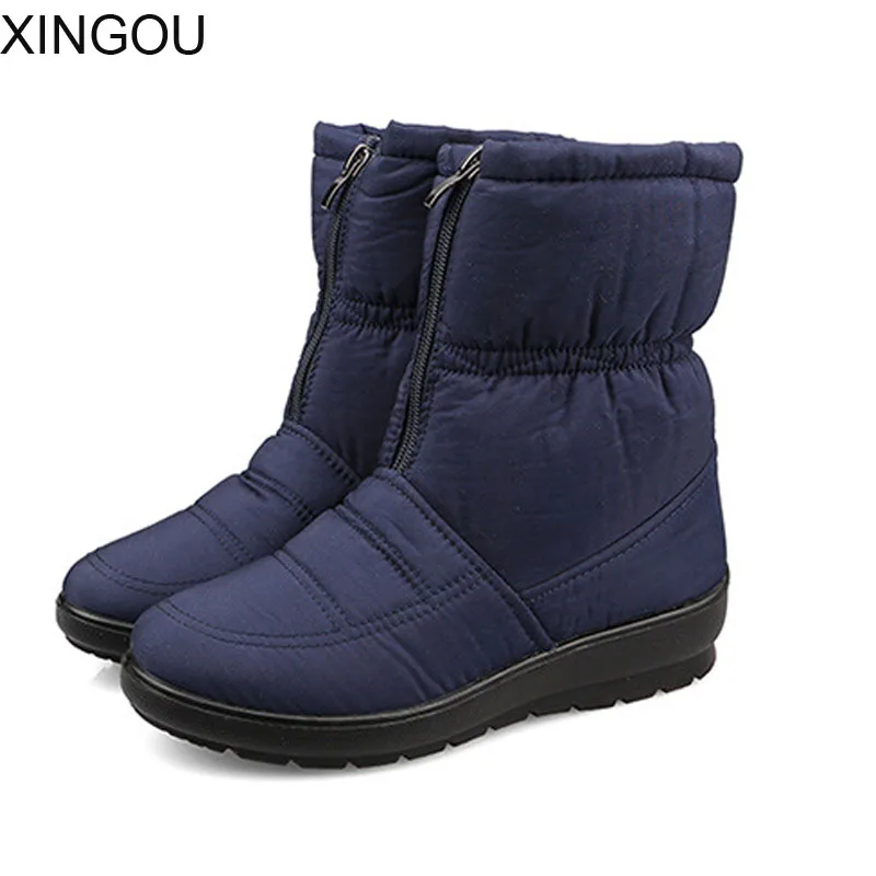 

Fashion 2018 feather boots their warm winter boots Waterproof non-slip short boots thickening within short fluff women's boots