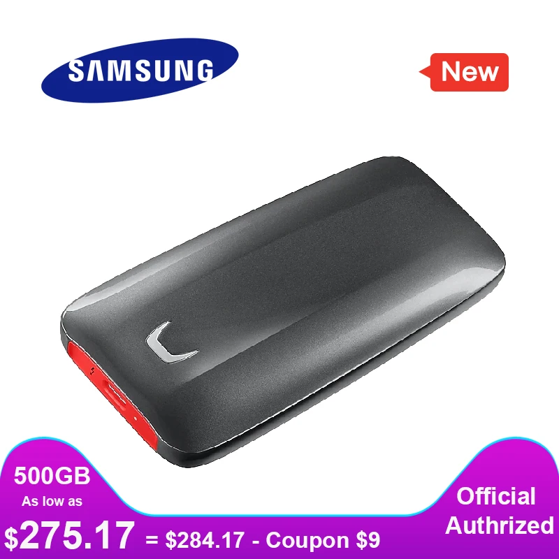 SAMSUNG External SSD X5 500GB 1TB 2TB Thunderbolt 3 NVMe