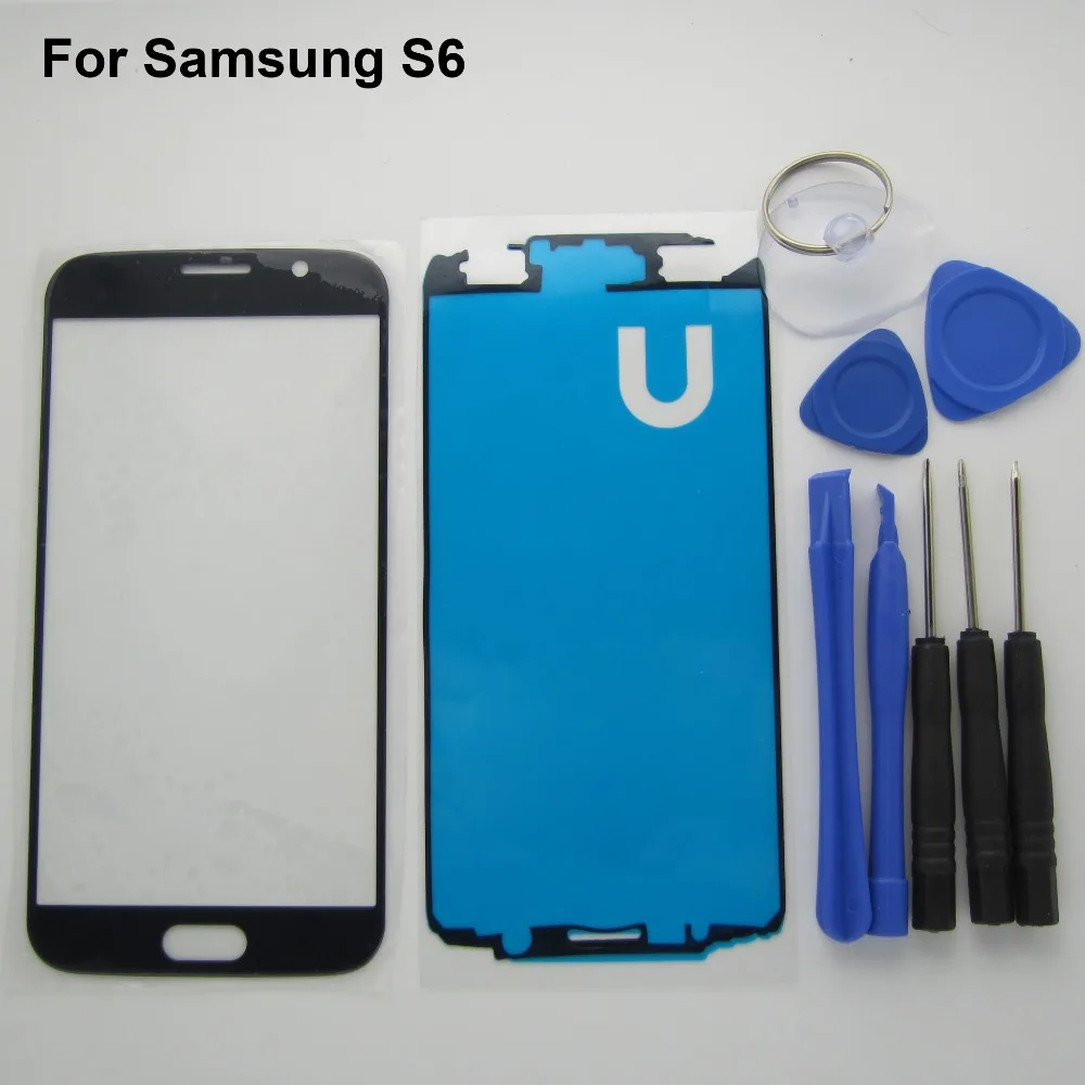 

Replace Parts for Samsung Galaxy S6 G920 Front LCD touch Screen Glass Lens on Samsung S6 DigitizerTouchscreen +adhesive +Tools