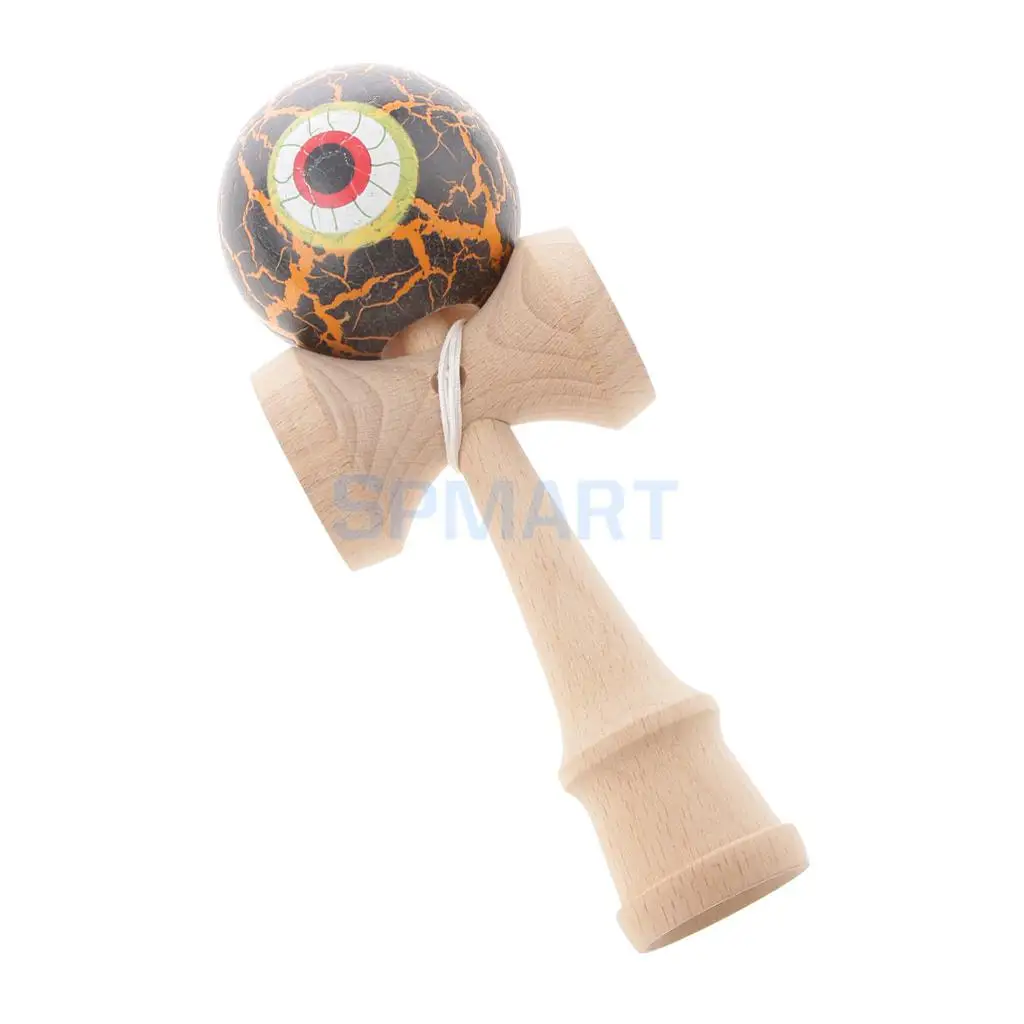 Eyeball Shaped краска для трескающих покрытий деревянные Kendama дети мастерство мяч игры дети веселые деревянные игрушки