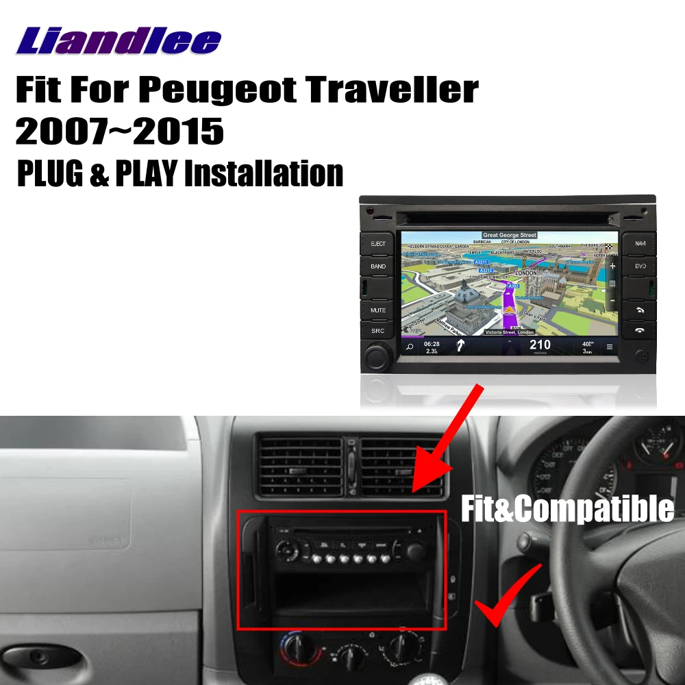 Clearance Liandlee Android Car For Peugeot Traveller 2007~2015 Radio CD DVD Player GPS Navi Nav Navigation Maps Camera OBD TV HD Screen 3