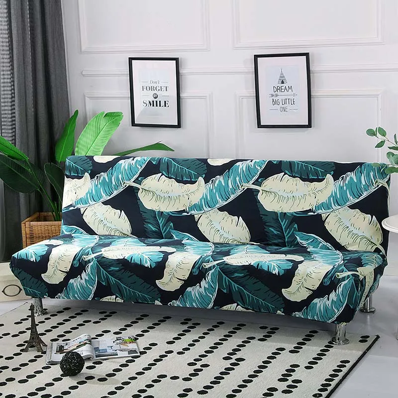  All-inclusive Folding Sofa Bed Cover Stretch Couch Cover Without Armrest Folding Cover for Sofa Bed