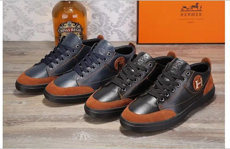 

fashion genuine mens dress italian leather shoes black brown shoes men Bullock leather British men 's shoes