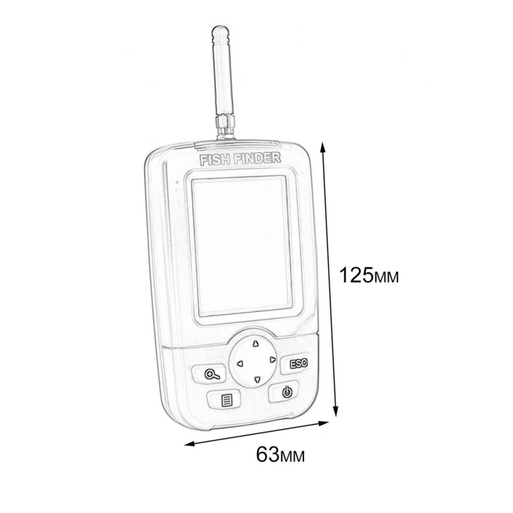 TL98E умный портативный беспроводной рыболокатор рыболовный эхолот сигнализация подводный датчик с ЖК-подсветкой рыболовные снасти