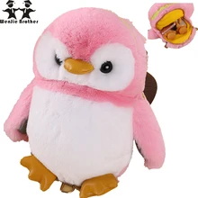 Wenjie brother penguin Детская сумка из искусственного меха, детские сумки через плечо, сумка-мессенджер, сумка на плечо с милым кроликом для девочки