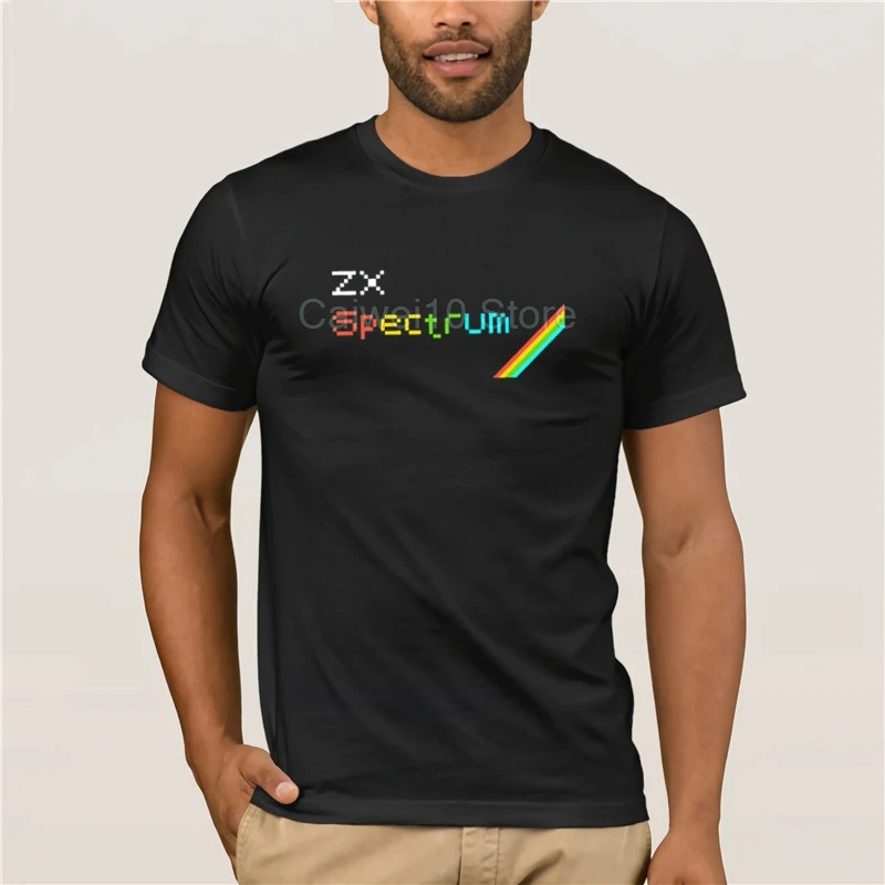 

Short fashion T-shirt men Sinclair ZX Spectrum Home Computer 8 Bit Mans Unique Short Sleeves O-Cotton fashion 2019 trend T-shirt