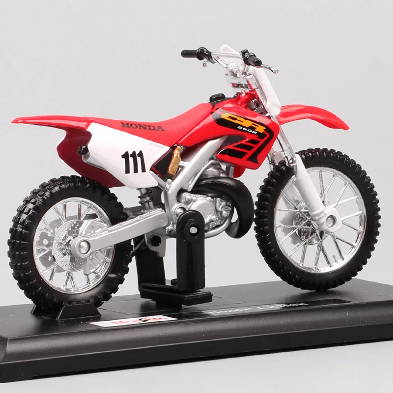 Maisto 1/18 Honda CR250R CR мотокросса № 111 весы модели мотоциклов Diecasts & Toy транспортные средства Мотоцикл dirt racing реплики подарок