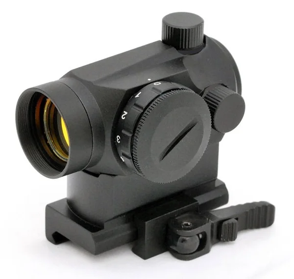 1x22 Tactical Compact Red Dot Sight Scope with Quick Release QD Mount For Real Rifles Handguns