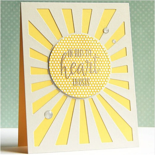 DMFLOWER Sunburst крышка панели металлические режущие штампы фоновый трафарет для DIY