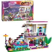 Bela 10498 Friends Livi’s Pop Star House Blocks Bricks Toys Girl Game Gift Compatible with Decool Lepin LEGOelids 41135