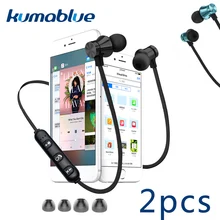 

2PCS BT Wireless Headphones Bluetooth Earphone Sport Headset Fone de ouvido with Build-Mic For iPhone Ecouteur Auricular Xiaomi