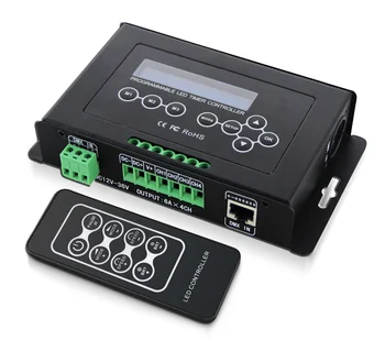 

New BC-300 Time programmable LED Controller Led RGB RGBW Strip Light Controller DC 12-36V Light Controller