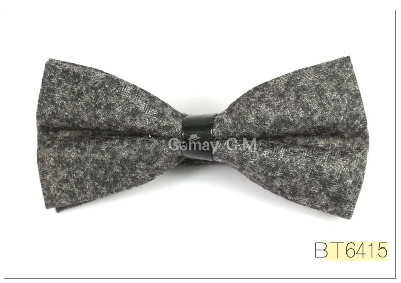 Хлопок и шерсть Bowties для Мужская мода Галстуки Регулируемая Для мужчин S Лук Галстуки классический предварительно связали галстук-бабочка тонкий Gravatas