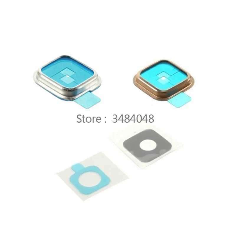 10 Pz/Lotto Per Samsung Galaxy S5 Camera Lens Camera + Frame Set Completo Con Colla Adesiva