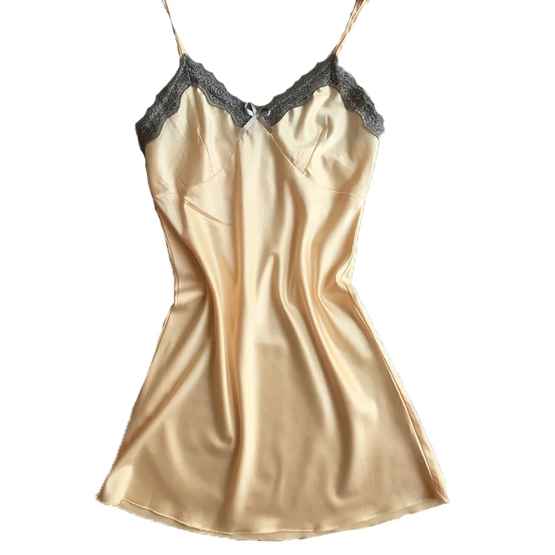 New Arrival Sexy Women's Summer Sleepwear Nightdress Sleeveless V neck