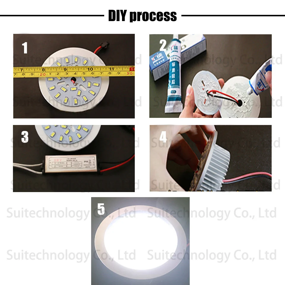 10 шт. 7 Вт яркость SMD светильник светодиодный панель 40 мм SMD5730 светодиодный ламповый светильник светодиодный ламповый чип для PCB для потолка светодиодный