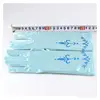 Girl Elsa Coronation Gloves Brocade Long Finger Mitten 24cm Sequins Printed Clothing Children Party Costume 6