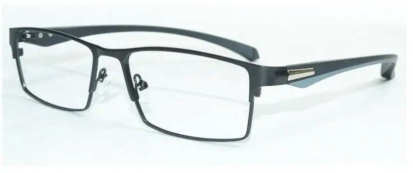 Мужские деловые очки из сплава, Мужские квадратные сверхлегкие металлические оправы для очков - Цвет оправы: 8