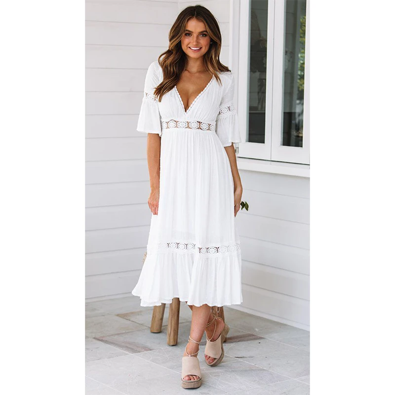 White Maxi Dress For Beach Deals, 56 ...