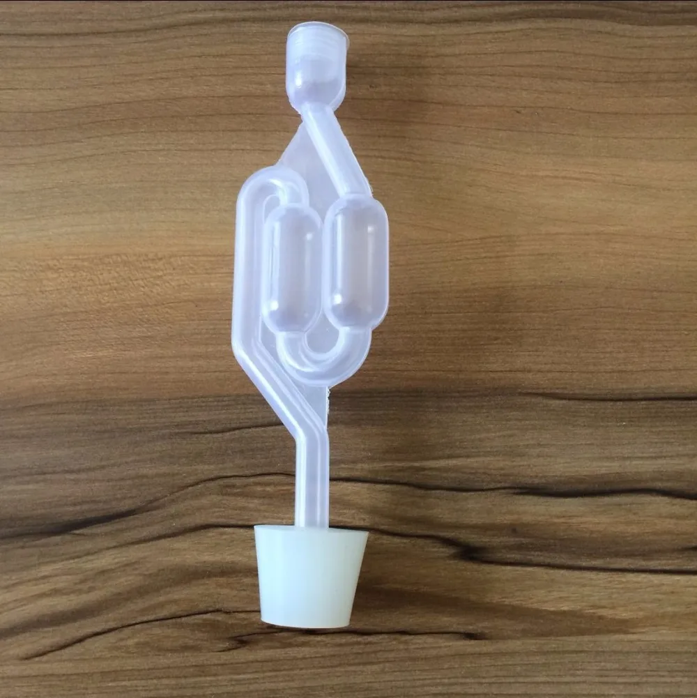 2pcs Homebrew Fermentation Airlock and Drilled Silicone Stopper /Food