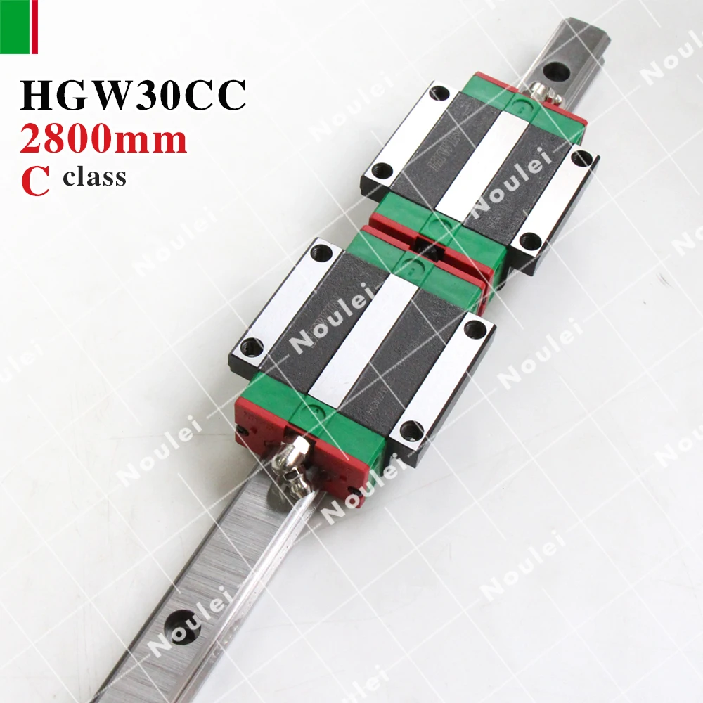 

HIWIN HGW30CC slider with HGR30 2800mm linear guides rails of High efficiency CNC sets HGW30
