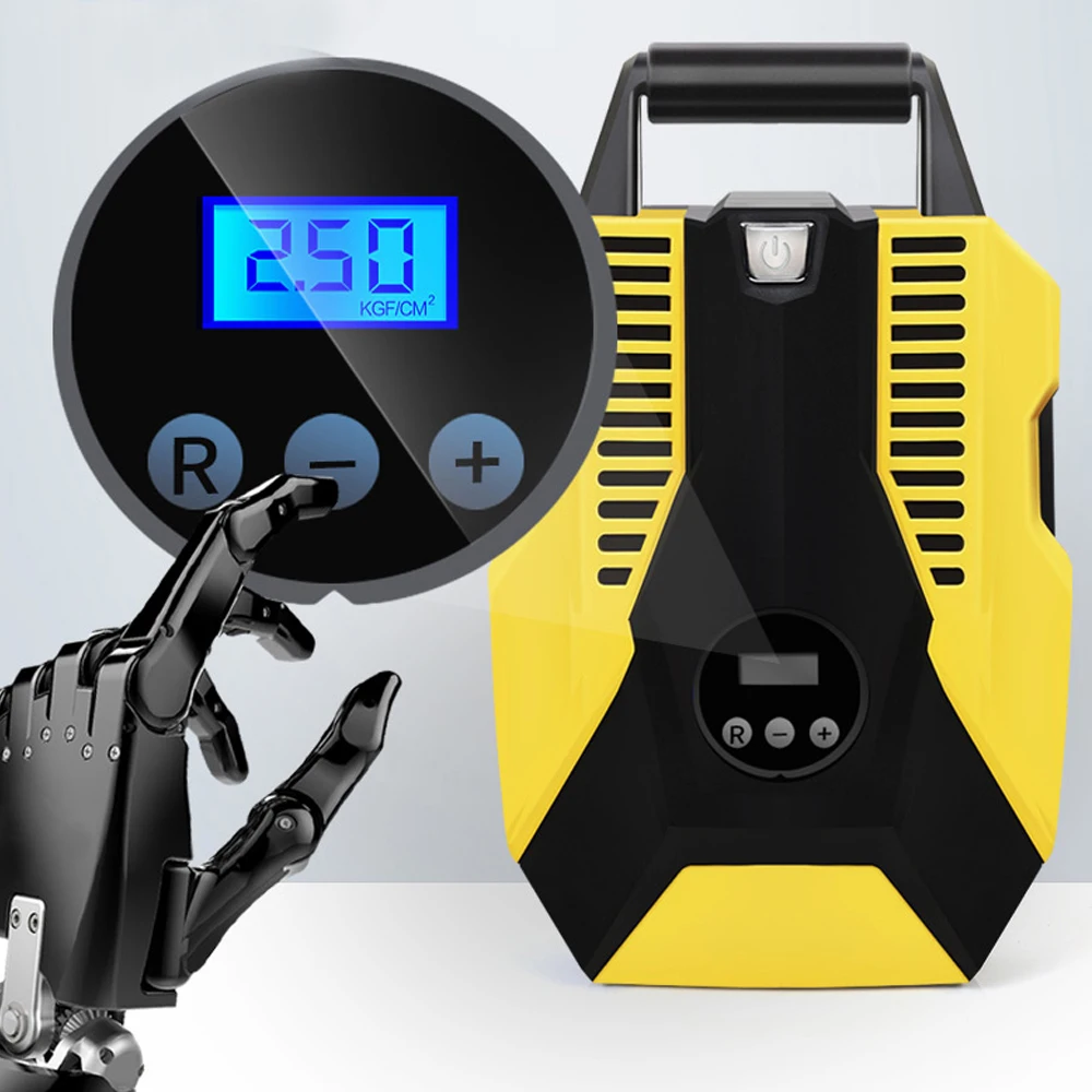 

Digital Car Tire Inflator Air Compressor Double Cylinder Night LED Auto Tire Inflator Pump for Car Motorcycle Bicycle Ball