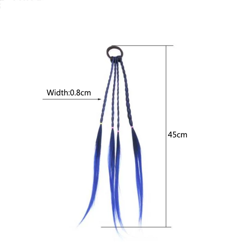 Новинка, яркие парики для девочек, конский хвост, украшение для волос, повязка на голову, резинки, красивые резинки для волос, головные уборы, Детские аксессуары для волос, повязка на голову