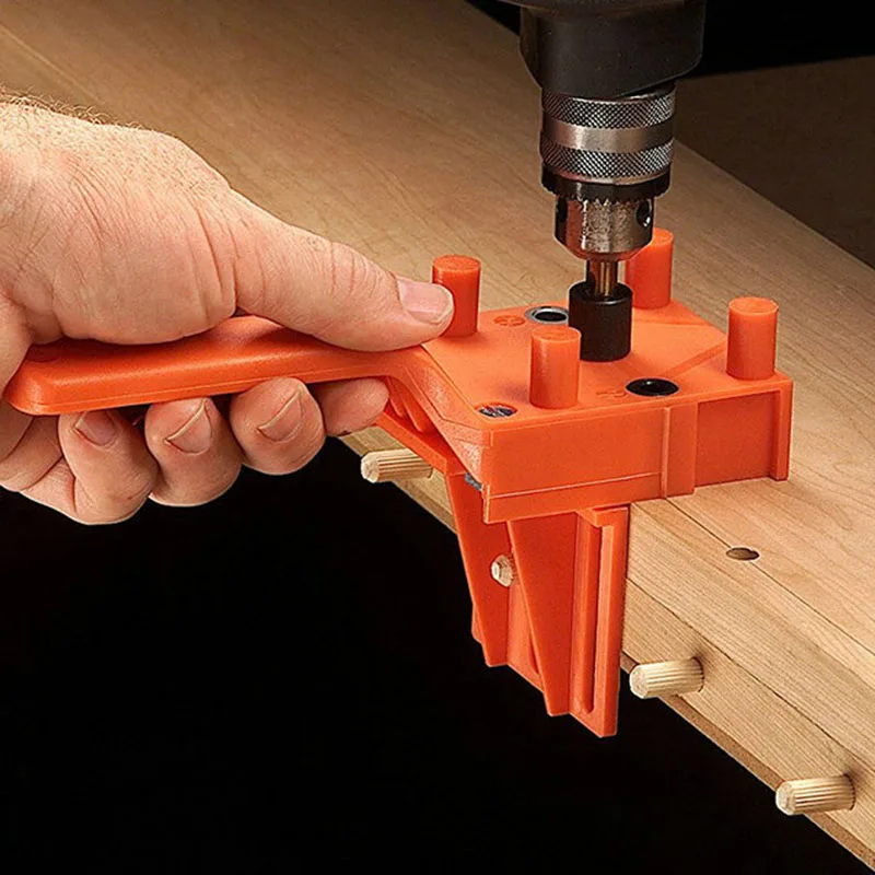 Ручной дюбель для деревообработки Jig металлический рукав прямой локатор дыр для мебели пробивая _ WK