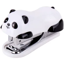 1 шт. мультфильм Мини панда степлер набор школьные офисные принадлежности канцелярские принадлежности Бумага переплет книга