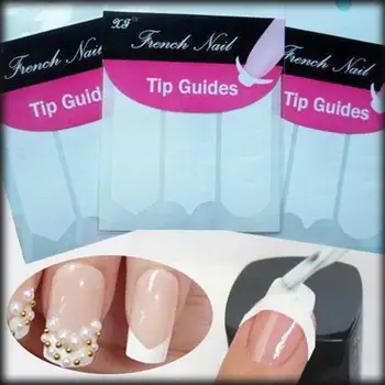 

by dhl or ems 5000 packs Nail Decoration Nail Art Tips Nail Sticker Nail Art Form Fringe Guides Sticker DIY French Manicure
