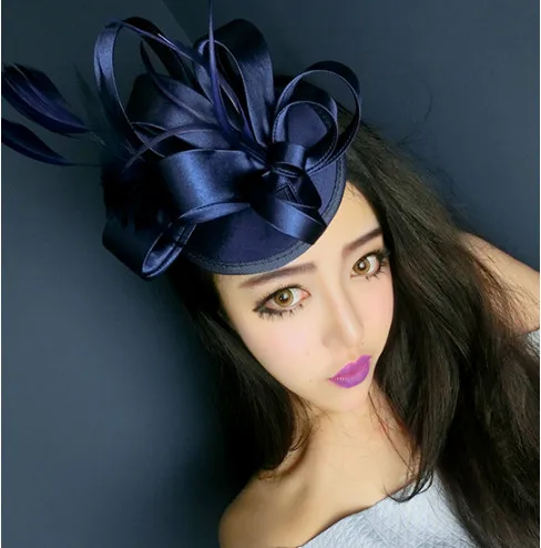 Best Offers Freeshipping fashion elegant ladies royal fascinator linen santi bridal feather hat hairpins clips party hair accessories Best Offers Freeshipping fashion elegant ladies royal fascinator linen santi bridal feather hat hairpins clips party hair accessories