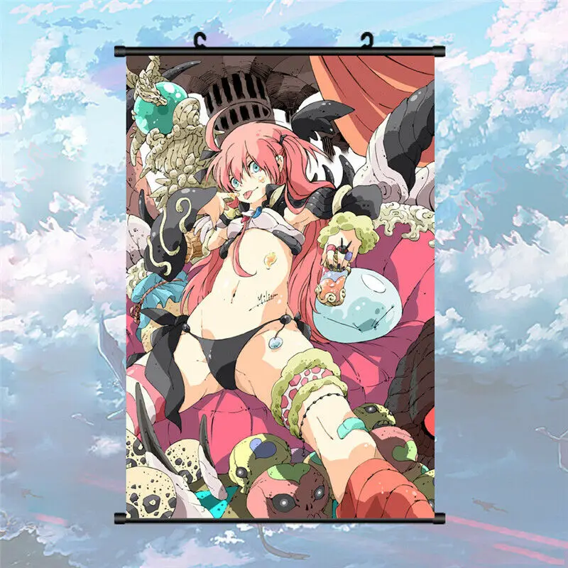 

Anime That Time I Got Reincarnated as a Slime Scroll Wall Poster Decor Art Gifts