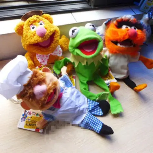 

The Muppets Puppet Kermit Frog Fozzie Bear Swedish Chef Miss Piggy Gonzo Plush Stuffed 28cm Hand Puppets Baby Kids Children Toys