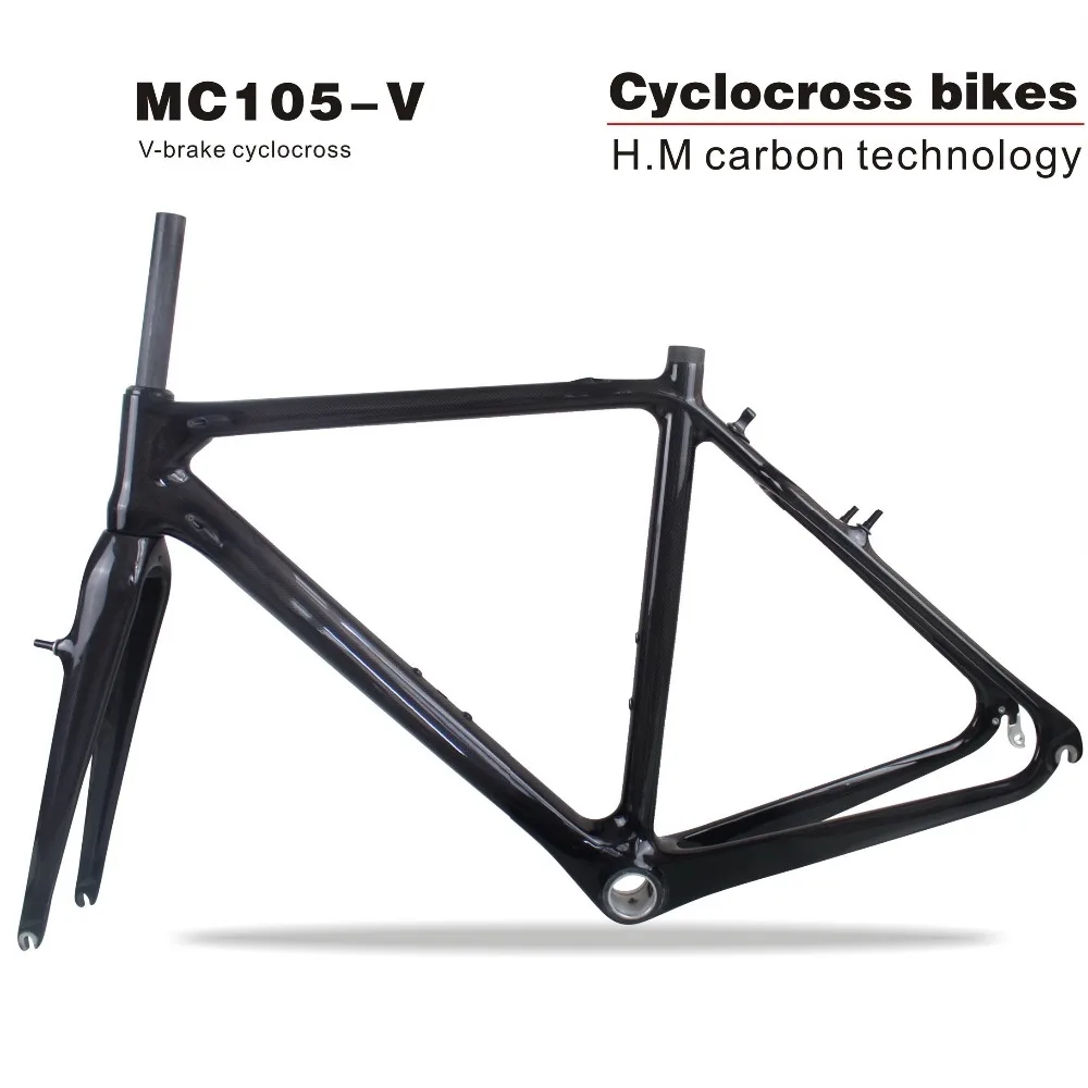 MIRACLE 2018 Tapered tube 700c Carbon Cyclocross Frame/fork V-brake Cyclocross carbon bike frame 3K/UD Di2 carbon CX frame MIRACLE 2018 Tapered tube 700c Carbon Cyclocross Frame/fork V-brake Cyclocross carbon bike frame 3K/UD Di2 carbon CX frame