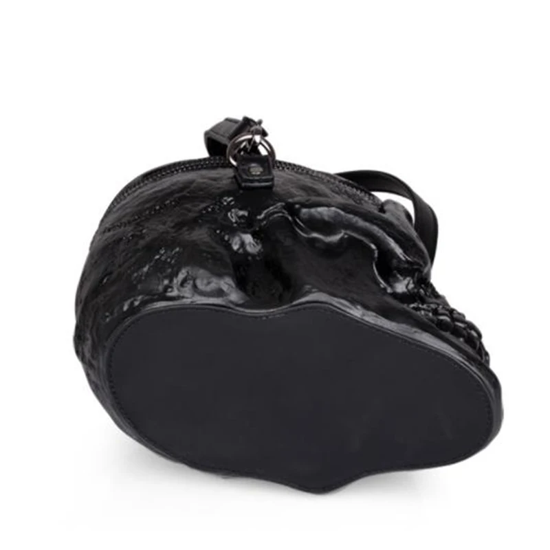 3D Funny Skeleton Head Black Shoulder Crossbones Messenger Bag Men Women Street Satchel Package Sku
