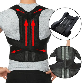 

Health Care Adjustable Orthopedic Posture Corrector Correction Brace Shoulder Back Support Belt For Women Men Plus Size