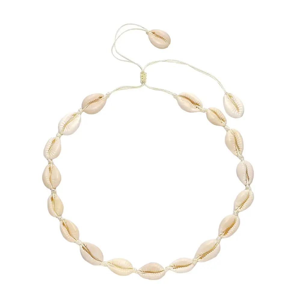 

Hawaiian Cowrie Shell Charm chic Adjustable Necklace Women Handmade Jewelry Gift