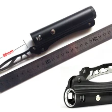 Открытый cree Светодиодная подзаряжаемая фонарик полицейский мини-меч водонепроницаемый тактический фонарь для самообороны кемпинга выживания Оборудование