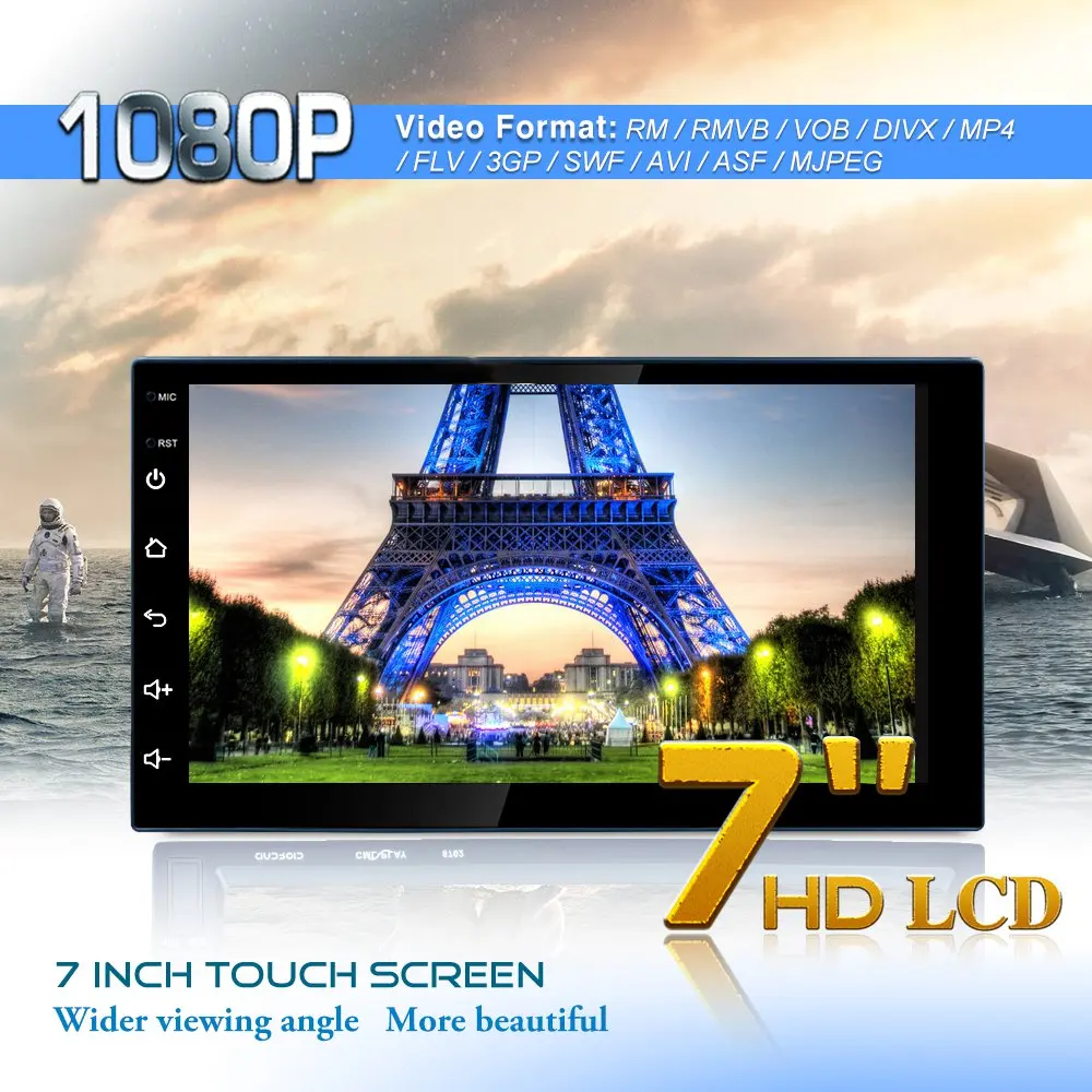 

7 inch Touch Screen Bluetooth Car Video Player Android 8.1 Multimedia Player MP5 Player USB FM Radio GPS Navigation