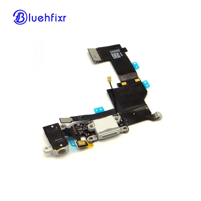 10 PCS LOT For iPhone 5S Charging Port Flex Cable Charger USB Dock Connector with Headphone Jack Mic Antenna Cable Replacement
