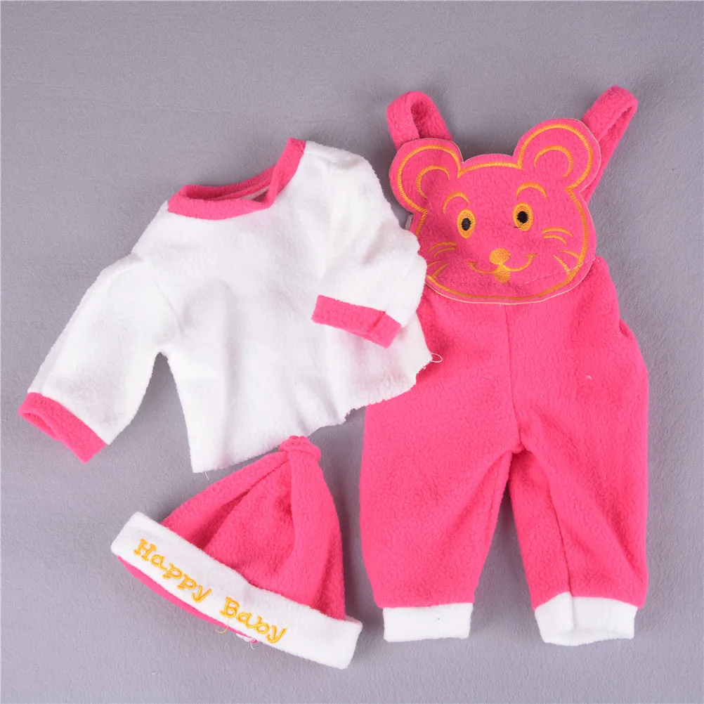 3 шт./компл. лучшие подарки для 50 см Reborn Baby Doll Pick модная Кукла одежда шляпа костюм 4