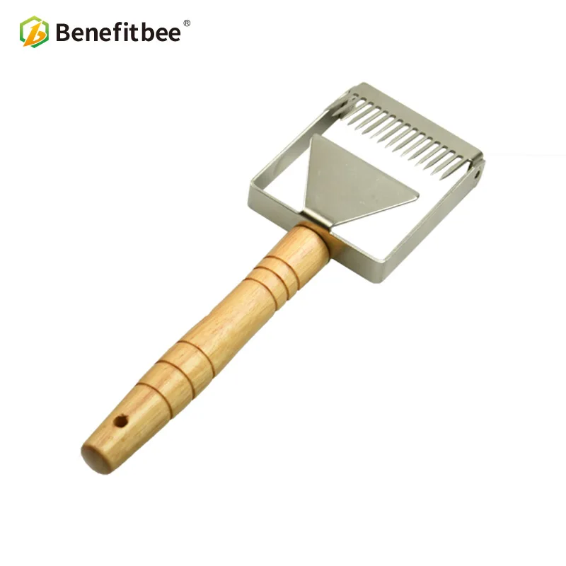 Benefitbee расческа железная медовая медовый скребок деревянная ручка инструмент для
