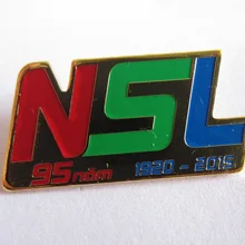 Пользовательский эмалированный значок-булавка с красной, зеленой и синей эмалью