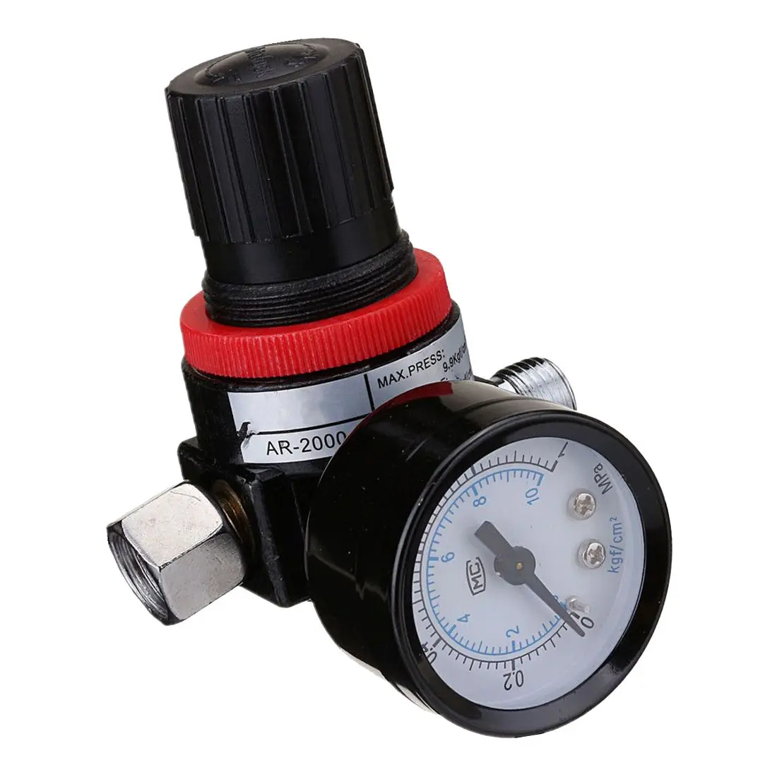 

Airbrush Spray Gun Air Regulator Air Compressor With Pressure Gauge 0-10BAR Regulating Valve Spray Gun Regulator Tools Parts