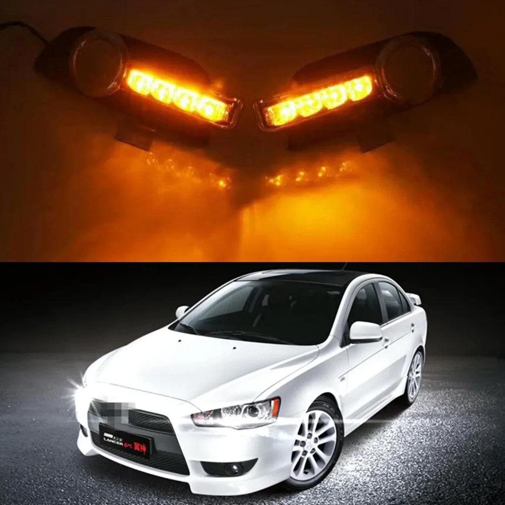 CSGJMY отражатели 2 шт мощностью 12V для автомобилей LED DRL Дневной Бег светильник