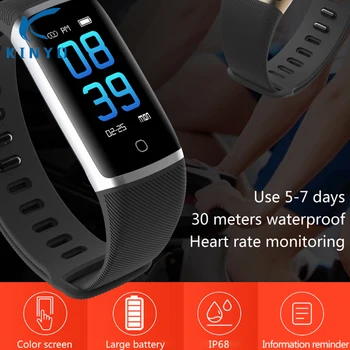 

Smart Band Wristband 2 Fitness Bracelet Waterproof Sport Tracker Message Push Blood Pressure Oxygen Heart Rate Monitor Watch