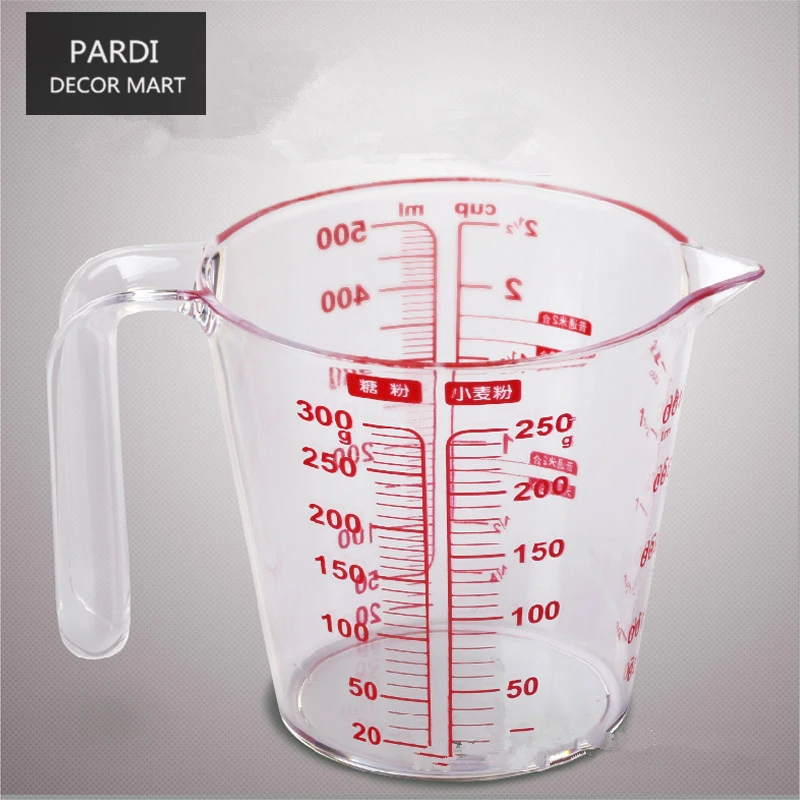 

500ml Resin Measuring Cup plastic cup three scaleswith handle 1pc/lot