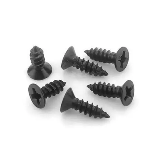 M1.2 Phillips потайная плоская головка саморезы болт Черный m1.2x6 мм 100 шт|bolts and nuts